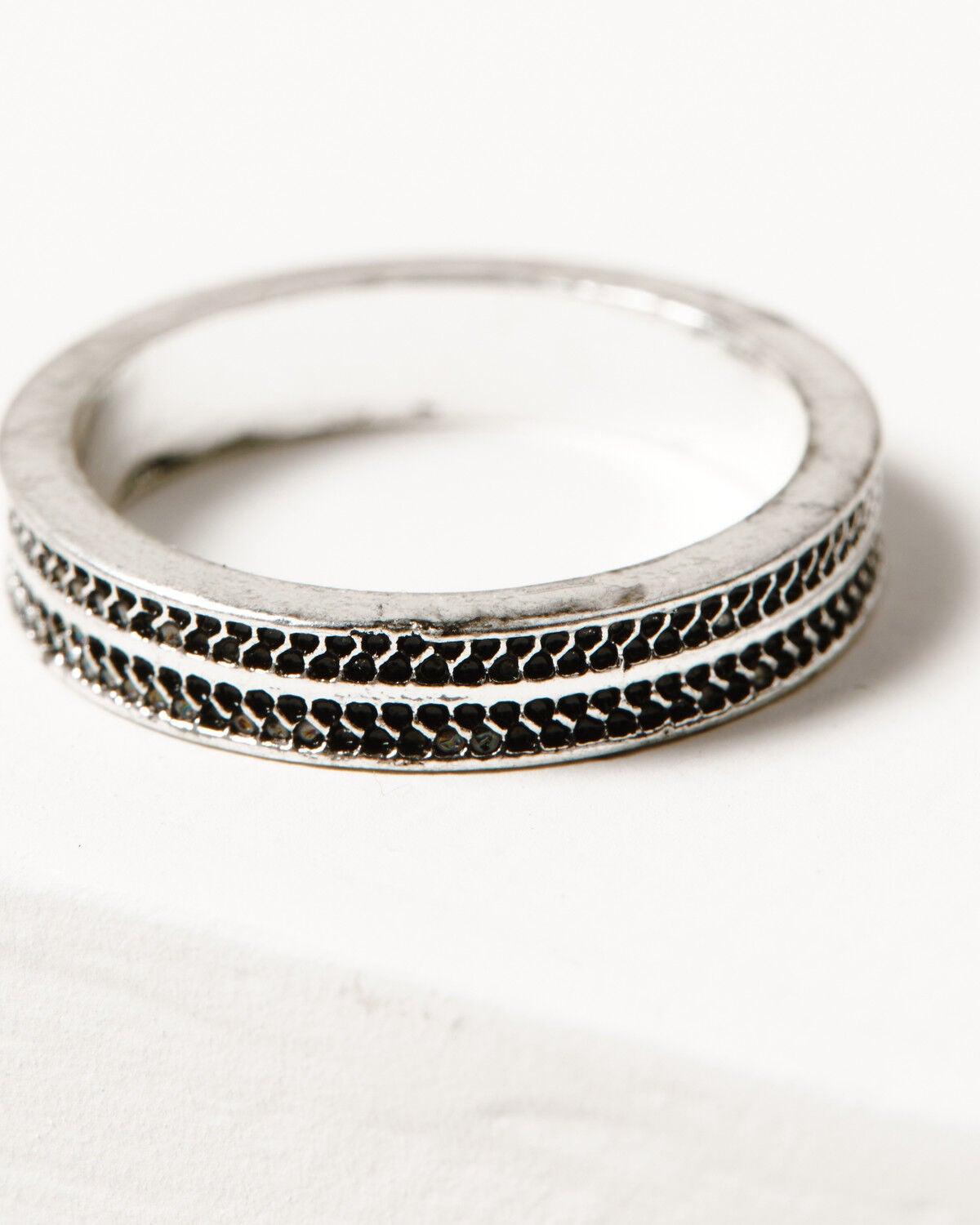 Image #4 - Shyanne Women's Classic Western Jasper Ring Set - 3 Piece, Silver, hi-res