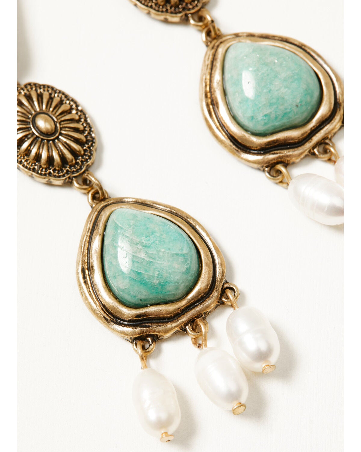Image #2 - Shyanne Women's Western Romance Concho Earrings, Gold, hi-res