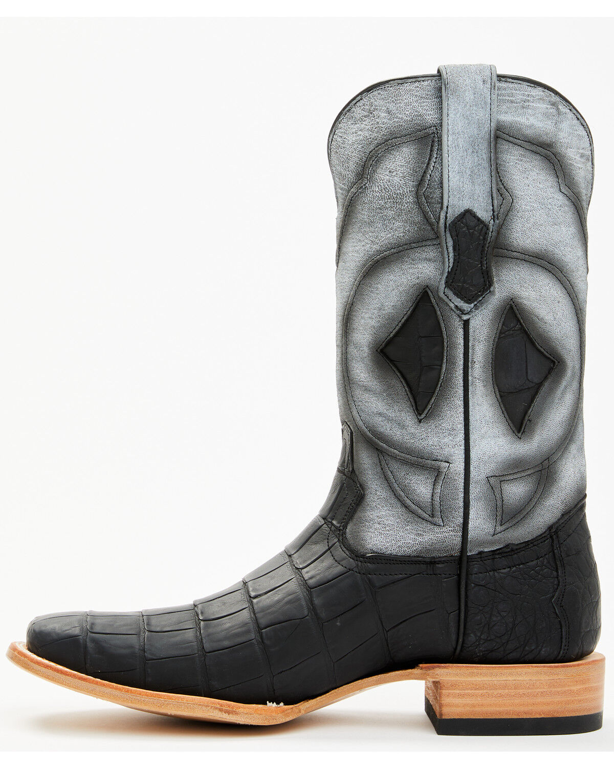 Product Name:  Tanner Mark Men's Exotic Caiman Belly Tall Western Boots - Broad Square Toe