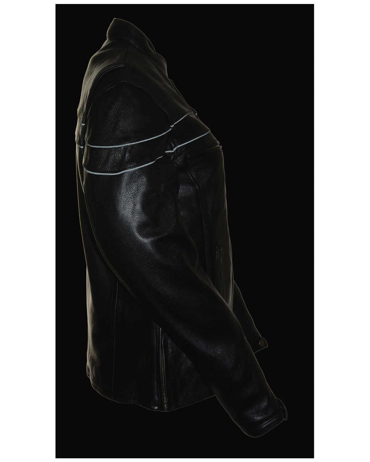 Image #5 - Milwaukee Leather Women's Sporty Scooter Crossover Leather Jacket, Black, hi-res