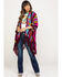 Image #6 - Shyanne Women's Dark Wash Faux Flap Bling Bootcut Jeans, , hi-res