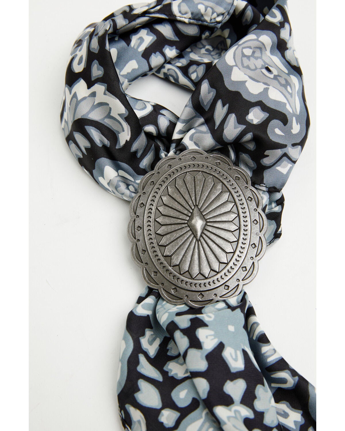 Image #2 - Idyllwind Women's Callie Paisley Print Bandana Necklace, Black, hi-res