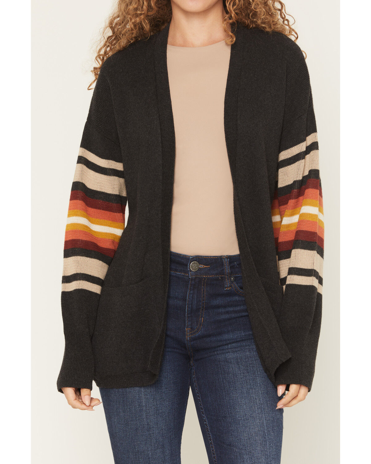 Image #3 - Pendleton Women's Sierra Springs Cardigan, Charcoal, hi-res