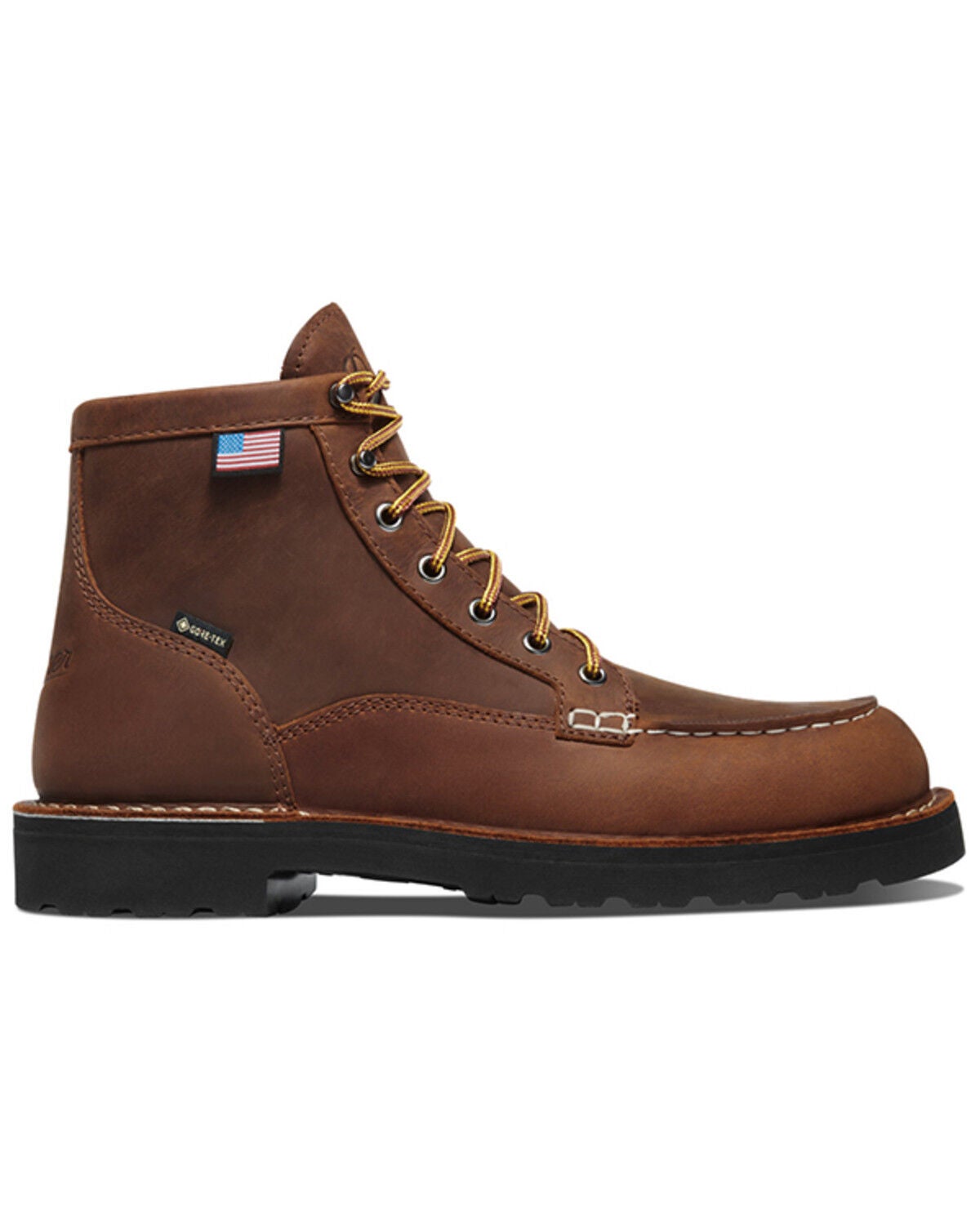 Men's Bull Run Moc Toe 6" Work Boots Waterproof Non-Slip Genuine Leather
