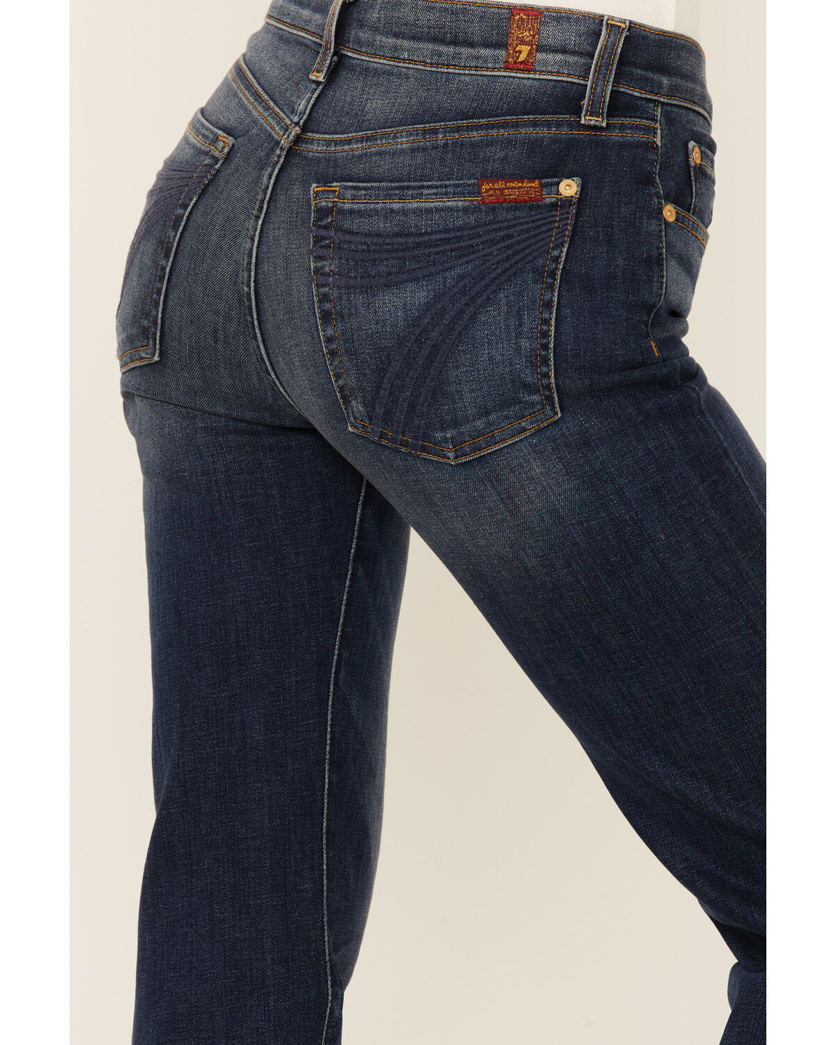 Product Name:  7 For All Mankind Women's Melrose Medium Wash Dojo Trouser Denim Jeans