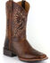 Rank 45 Men's Xero Gravity Embroidered Performance Boots - Square Toe, Brown, hi-res