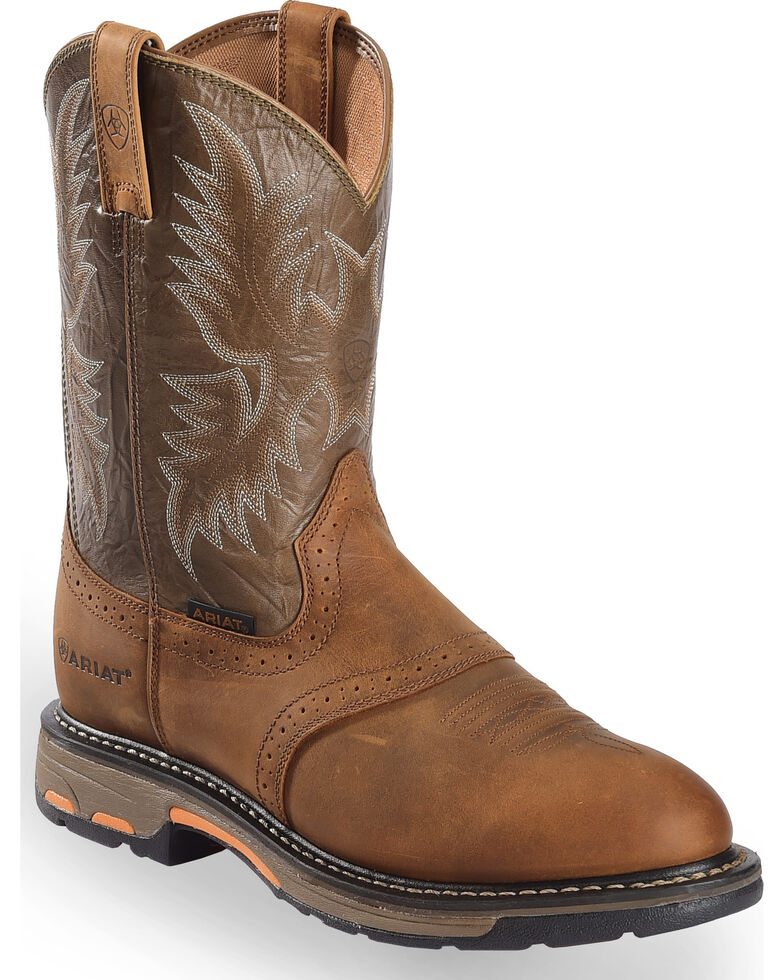 Ariat Men's Workhog Work Boots, Bark, hi-res