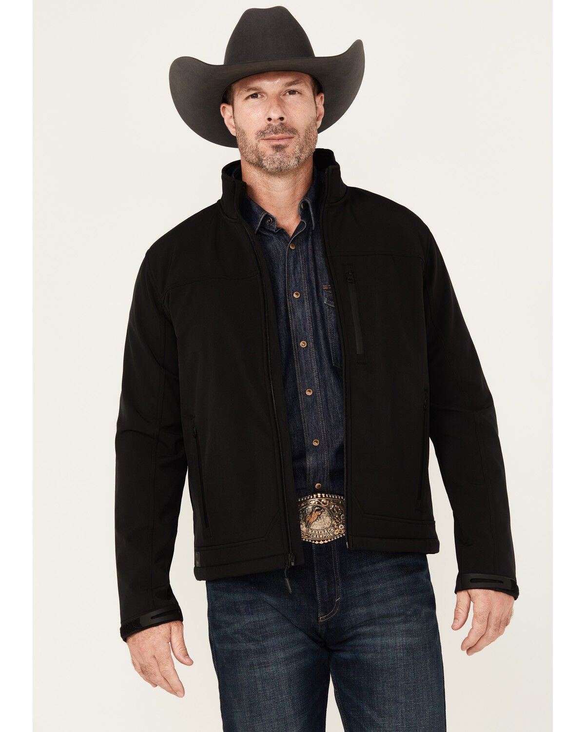 Cody James Men's Sharpshooter Concealed Carry Softshell Jacket - Big, Black, hi-res