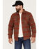 Brixton Men's Bowery Long Sleeve Button Down Flannel Shirt, Rust Copper, hi-res