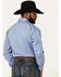Rough Stock By Panhandle Men's Dobby Long Sleeve Snap Western Shirt , Blue, hi-res