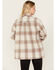Image #4 - Cleo + Wolf Women's Flannel Shacket, Cream, hi-res