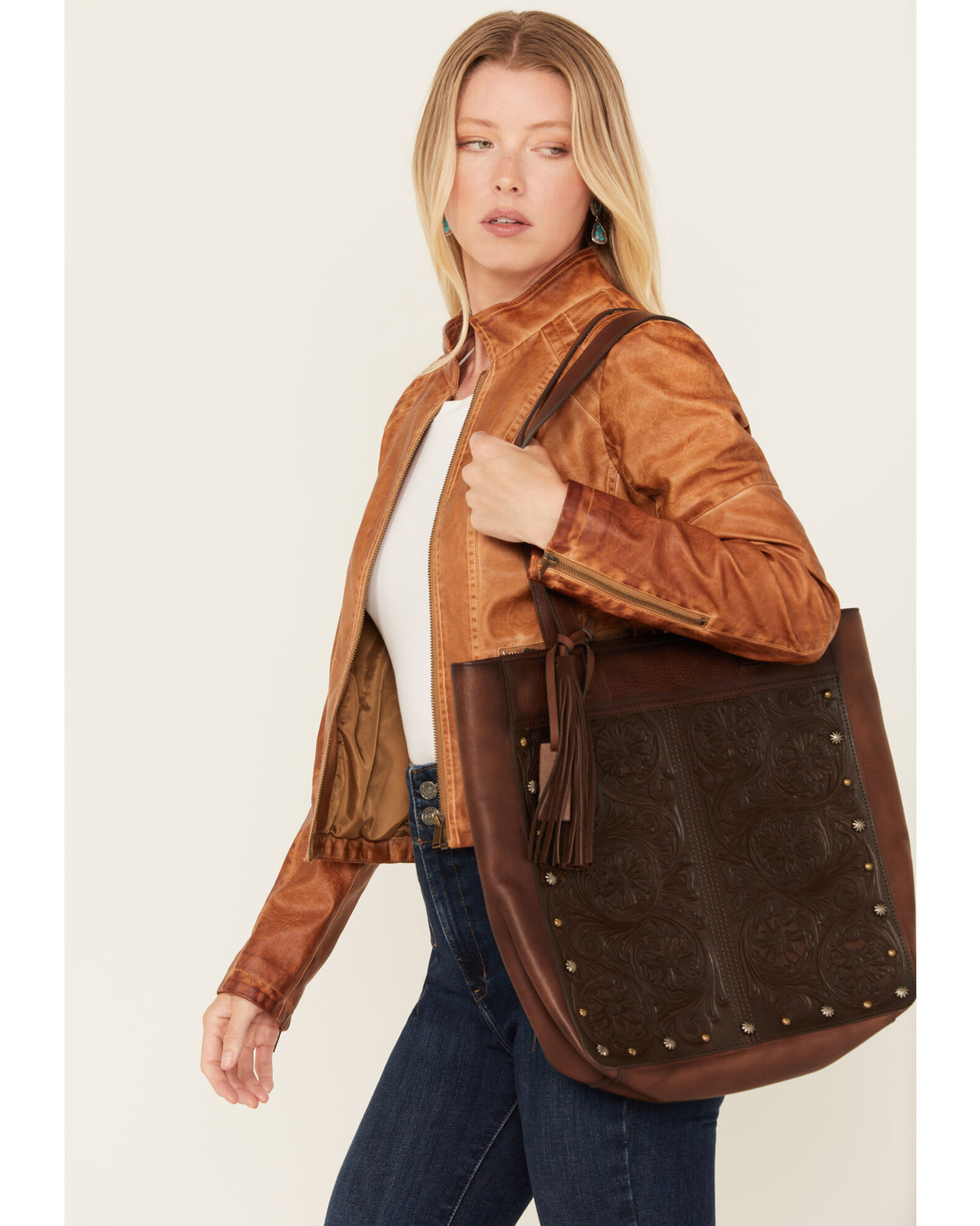 Shyanne Women s Tooled Concealed Carry Tote Boot Barn