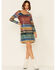 Image #2 - Tasha Polizzi Women's Long Sleeve Serape Sequin Lilliana Mini Dress, Multi, hi-res
