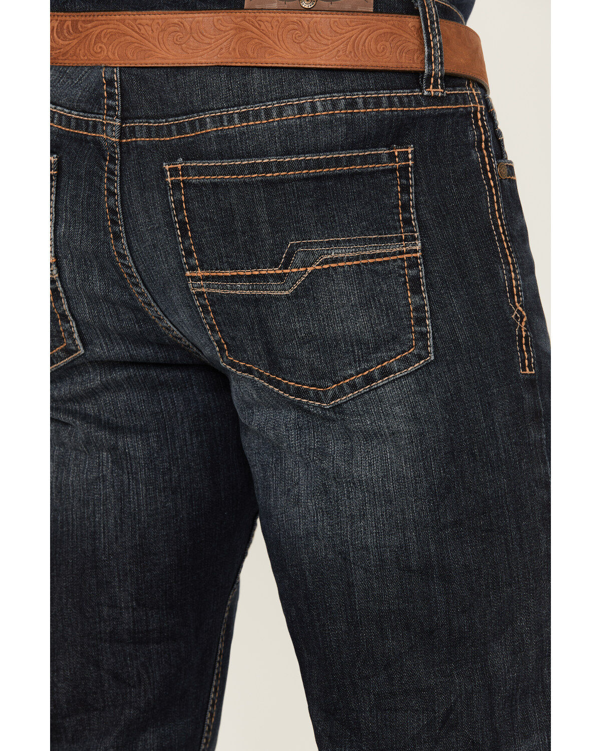 Image #4 - Cody James Men's Shadow Dark Wash Crinkled Slim Straight Stretch Denim Jeans, Dark Wash, hi-res