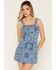 Image #3 - Cleo + Wolf Women's Medium Wash Bandana Print Sleeveless Denim Mini Dress, Medium Wash, hi-res