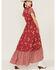 Beyond The Radar Women's Red Floral Picnic Maxi Dress, Red, hi-res