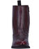 Laredo Men's Antique Black Cherry Side Zipper Western Boots - Round Toe, Black Cherry, hi-res