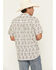 Image #4 - Cody James Men's Geo Paisley Print Short Sleeve Button-Down Stretch Western Shirt, Cream, hi-res