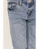 Image #2 - Levi's Boys' 511 Light Wash Distressed Slim Superfly Straight Jeans, Blue, hi-res