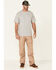 Image #2 - Hawx Men's Solid Light Gray Forge Short Sleeve Work Pocket T-Shirt, Light Grey, hi-res