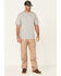 Hawx Men's Solid Light Grey Forge Short Sleeve Work Pocket T-Shirt , Light Grey, hi-res