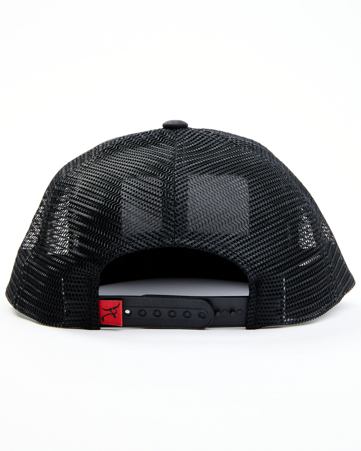 Image #3 - RopeSmart Men's Red & Heather Gray Flag Patch Mesh-Back Trucker Cap, Heather Grey, hi-res