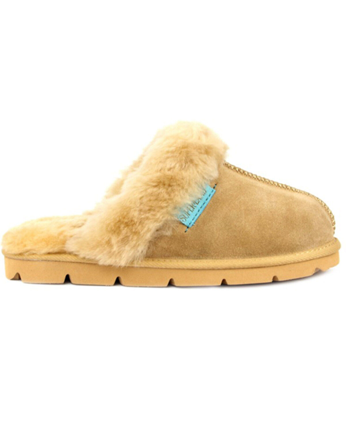 Image #2 - Superlamb Women's Onager Suede Leather Casual Slip-On Mule, Tan, hi-res