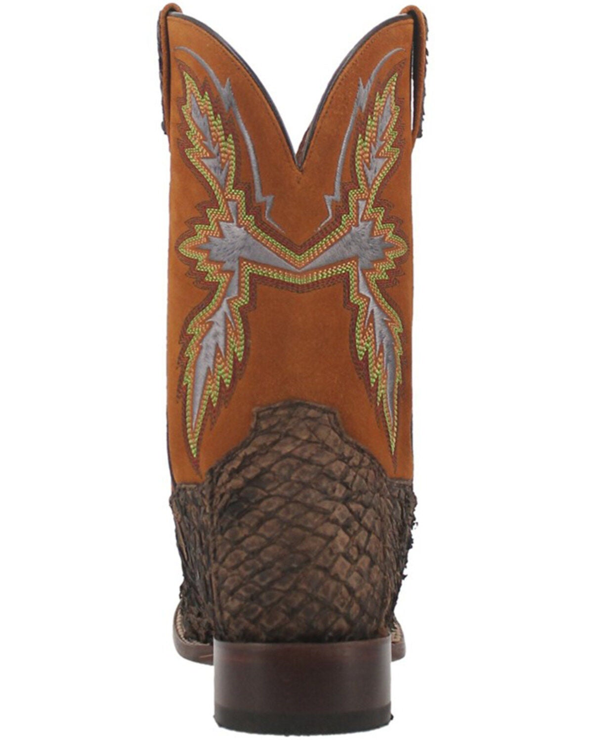 Dan Post Men's Dorsal Western Boot - Genuine Sea Bass Leather, Broad Square Toe, Orthotic Insole - View #9