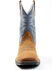 Brothers & Sons Men's Lite Performance Western Boots - Broad Square Toe , Blue, hi-res