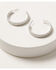 Image #1 - Lainey Wilson Women's Roped Hoop Earrings, Silver, hi-res