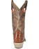 Image #5 - Smoky Mountain Men's Santa Fe Ostrich Print Performance Boots - Square Toe, Cognac, hi-res