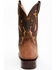 Dan Post Men's Shark Suede Coganc Exotic Western Boots - Broad Square Toe , Cognac, hi-res