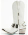 Boot Barn X Lane Women's Exclusive The New Mrs. Satin Pearl Western Bridal Boots - Snip Toe, White, hi-res