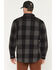 Image #4 - Carhartt Men's Heavyweight Plaid Print Long Sleeve Button-Down Flannel Shirt, Dark Grey, hi-res