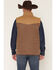 Image #4 - Rock & Roll Denim Men's Quilted Solid Waxed Canvas Vest, Khaki, hi-res