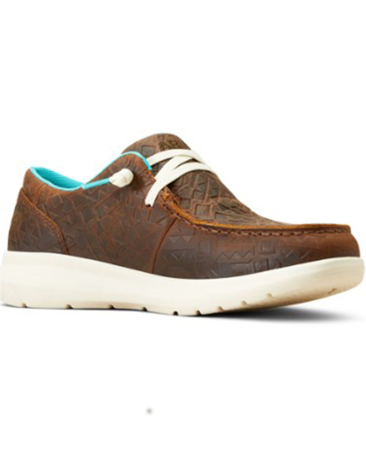 Ariat Women's Hilo Embossed Casual Shoes - Moc Toe, Brown, hi-res
