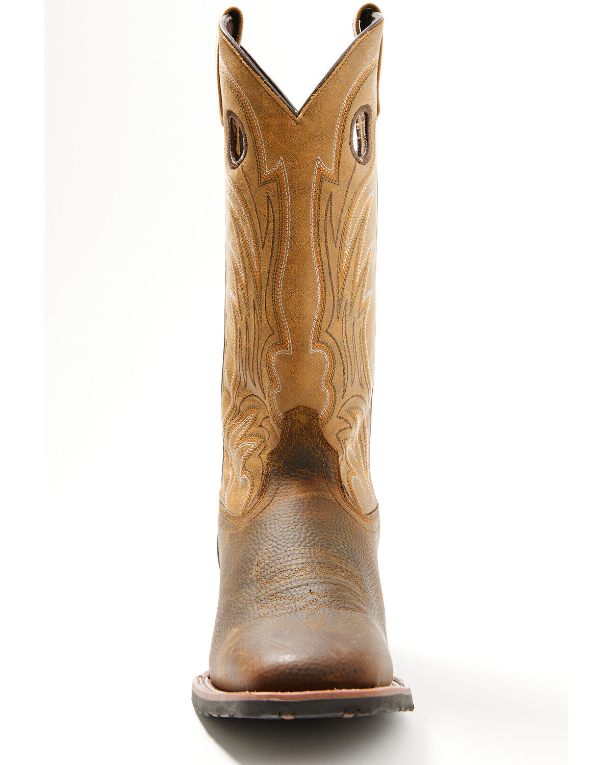 Image #4 - Laredo Men's Cullen Western Boots - Broad Square Toe, Brown, hi-res