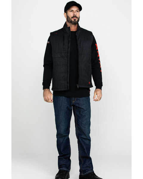 Image #6 - Ariat Men's FR Cloud 9 Insulated Work Vest - Big, Black, hi-res