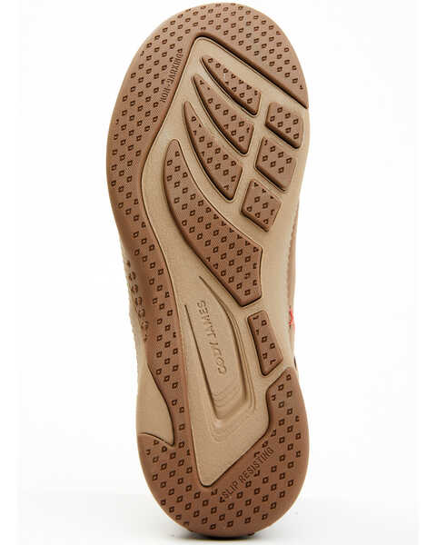 Image #7 - Cody James Men's Wallabee Moc Toe Work Shoes - Composite Toe, Brown, hi-res
