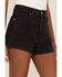 Levi's Women's High Rise Denim Shorts, Black, hi-res