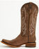 Image #3 - Circle G Women's Tall Western Boots - Square Toe, Brown, hi-res