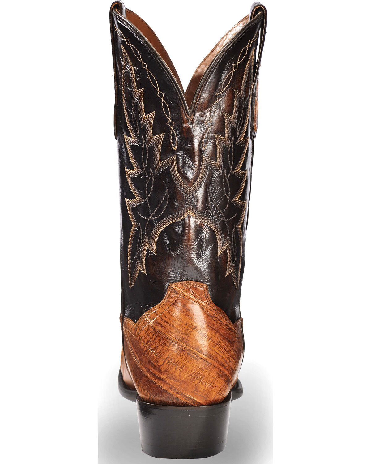 Image #7 - Dan Post Men's Two Tone Eel Cowboy Boots - Square Toe, , hi-res