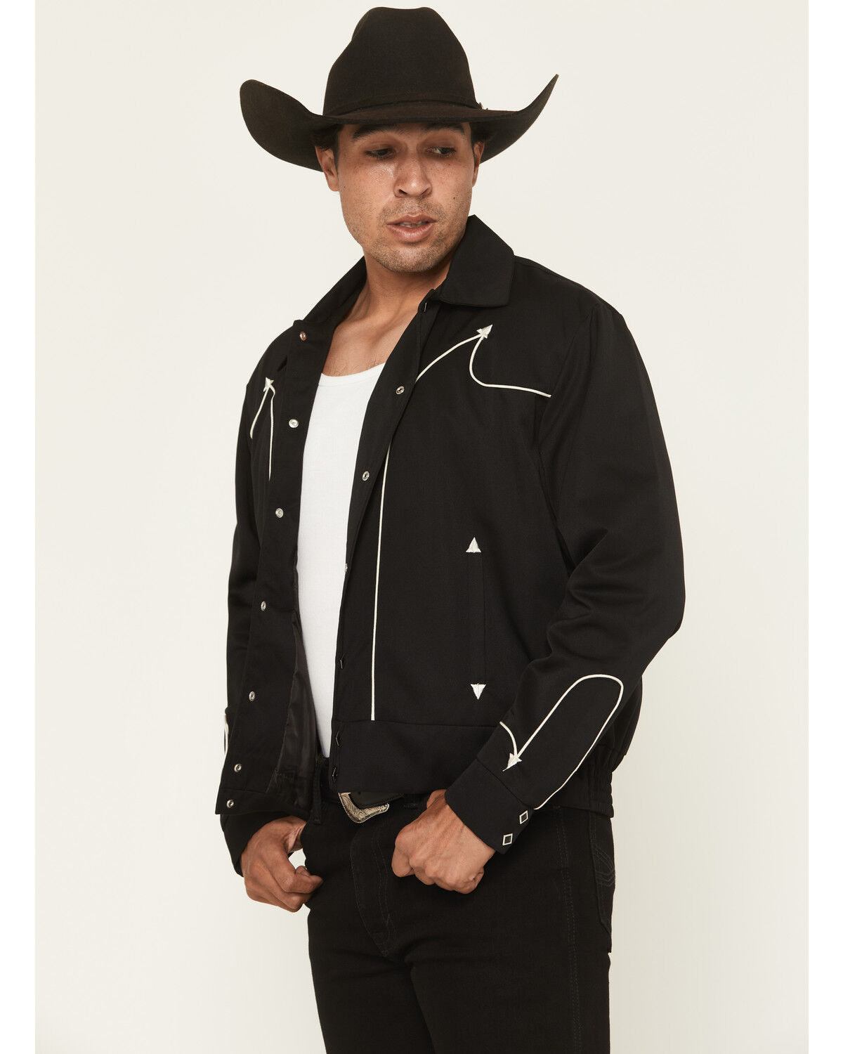 Scully Men's Western Embroidered Snap Jacket