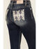 Image #2 - Miss Me Women's Dark Wash Mid Rise Stretch Bootcut Jeans, Dark Wash, hi-res