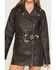 Image #3 - Show Me You Mumu Women's Faux Leather Belted Stapleton Long Sleeve Moto Mini Dress, Black, hi-res