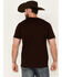 Image #4 - Cody James Men's Gun Horns Short Sleeve Graphic T-Shirt, Burgundy, hi-res