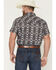 Image #4 - Rock & Roll Denim Men's Southwestern Print Short Sleeve Snap Stretch Western Shirt, Black, hi-res