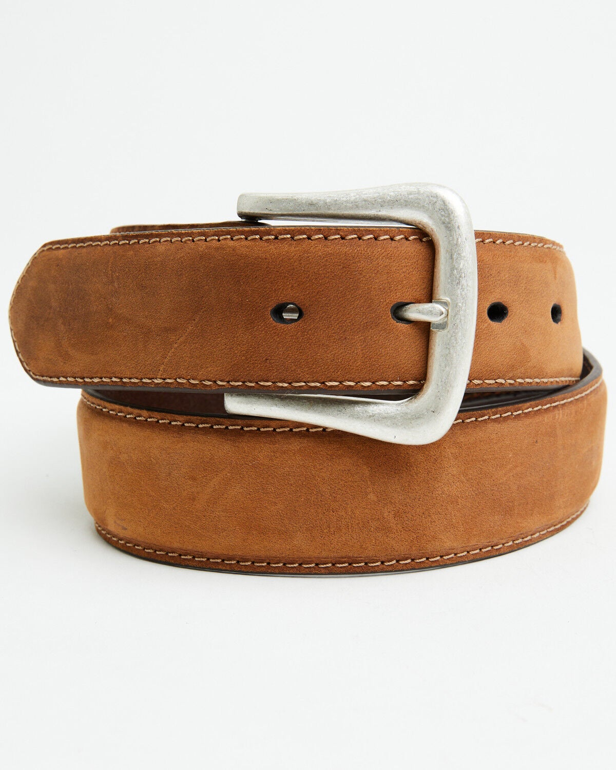 Nocona Men's Overlay Leather Western Belt, Med Brown, hi-res