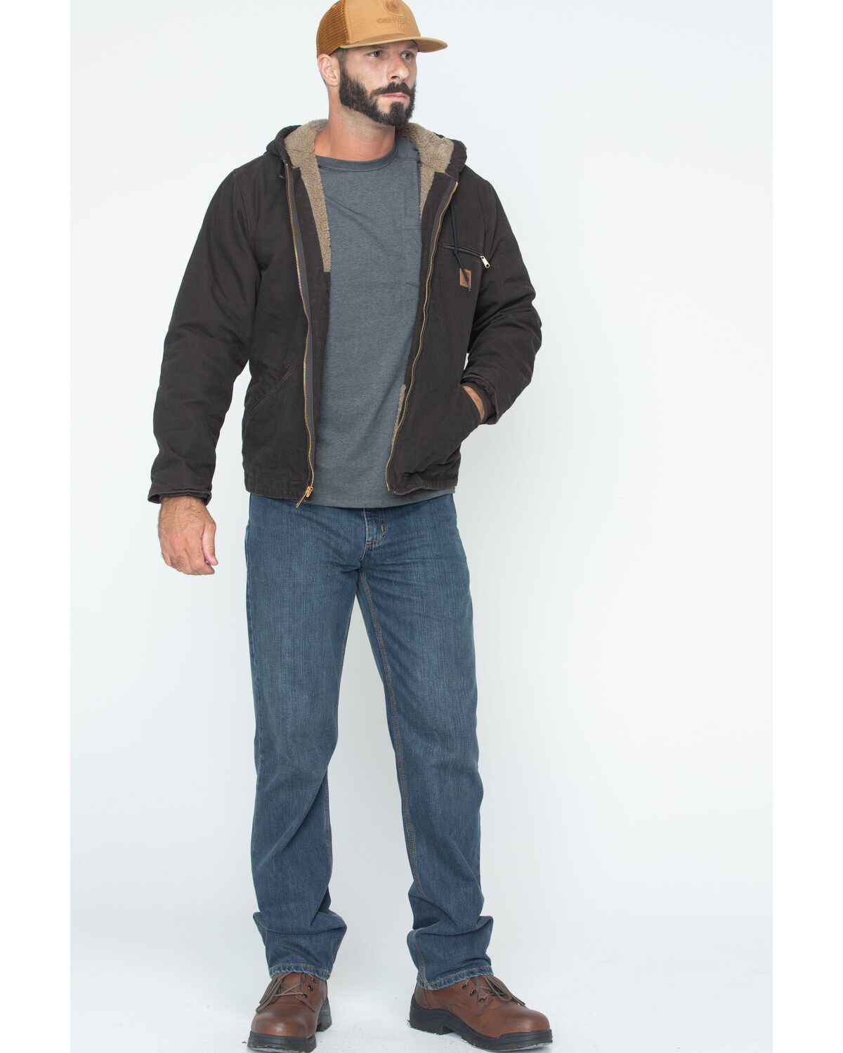 Image #6 - Carhartt Sierra Sherpa Lined Work Jacket, , hi-res