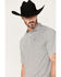 Cinch Men's ARENAFLEX Stripe Short Sleeve Polo Shirt , White, hi-res